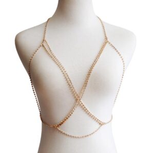 crystal bra chain