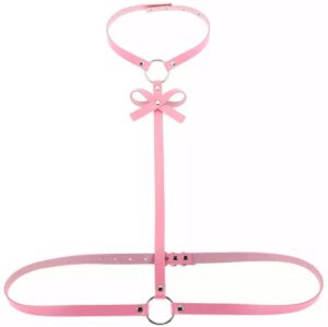 lina chest harness pink