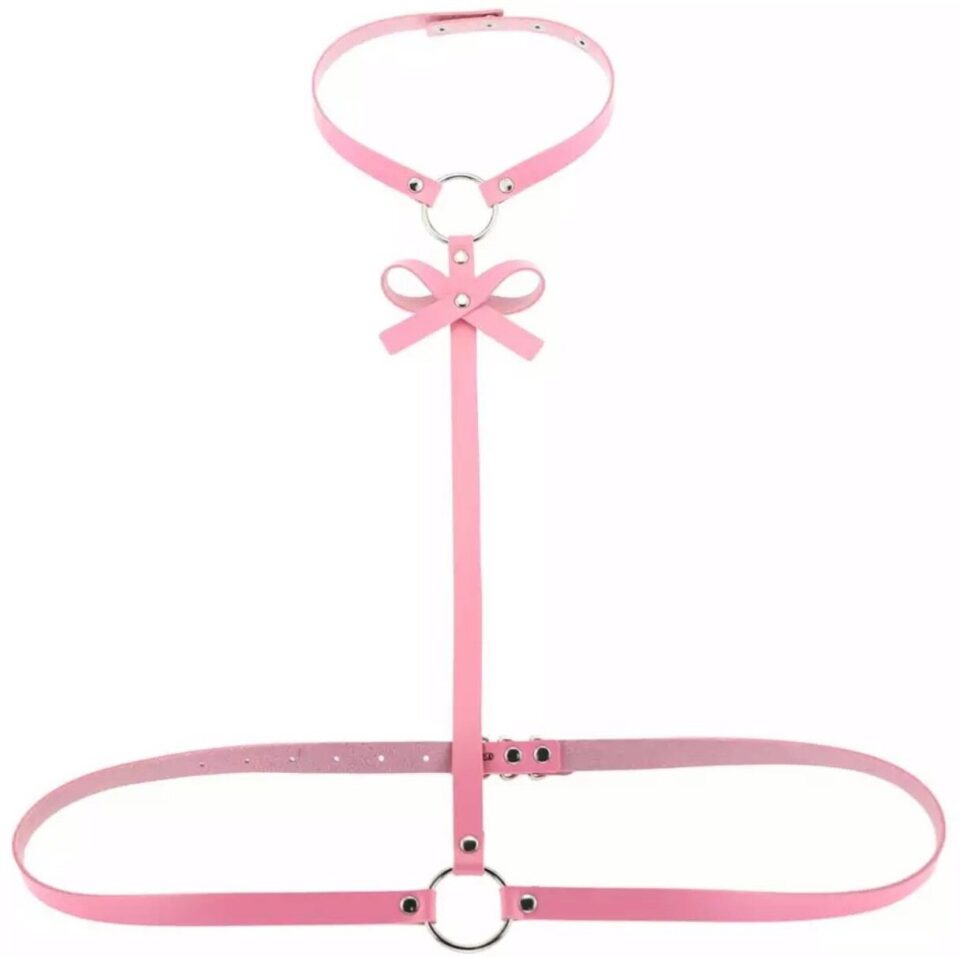 lina chest harness pink