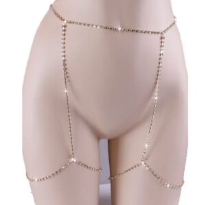 crystal leg chain