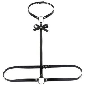 lina chest harness black