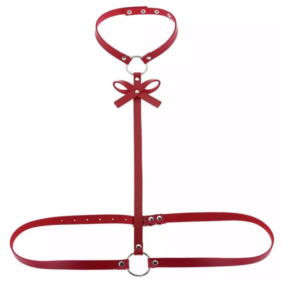 lina chest harness red