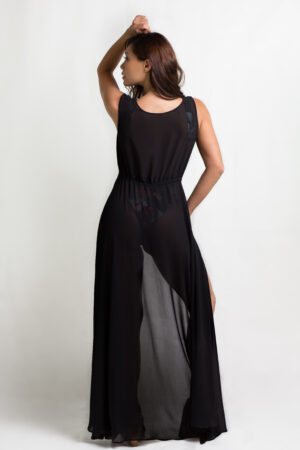 melitta muslin black kimono
